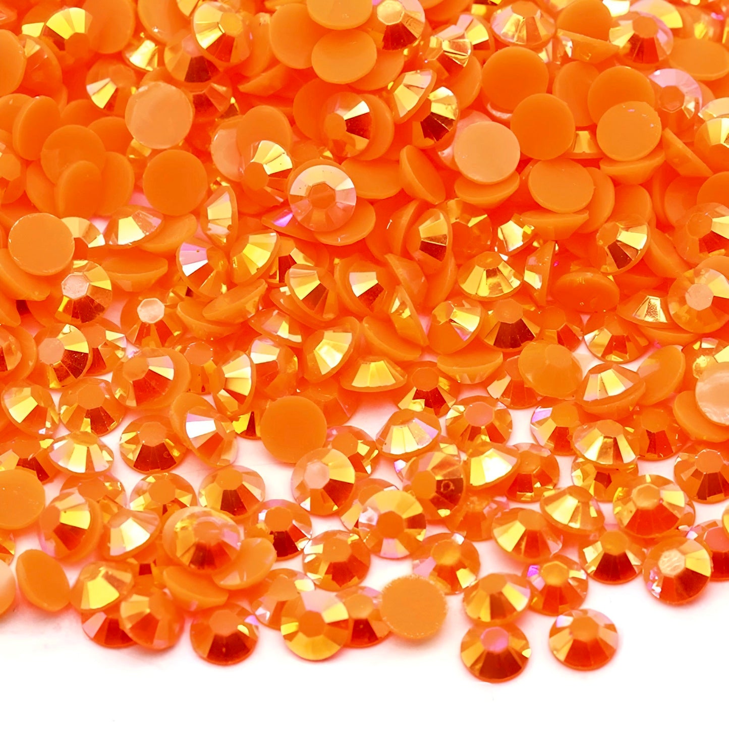 Strasssteine Non Hotfix - Jelly Bottom - Orange AB