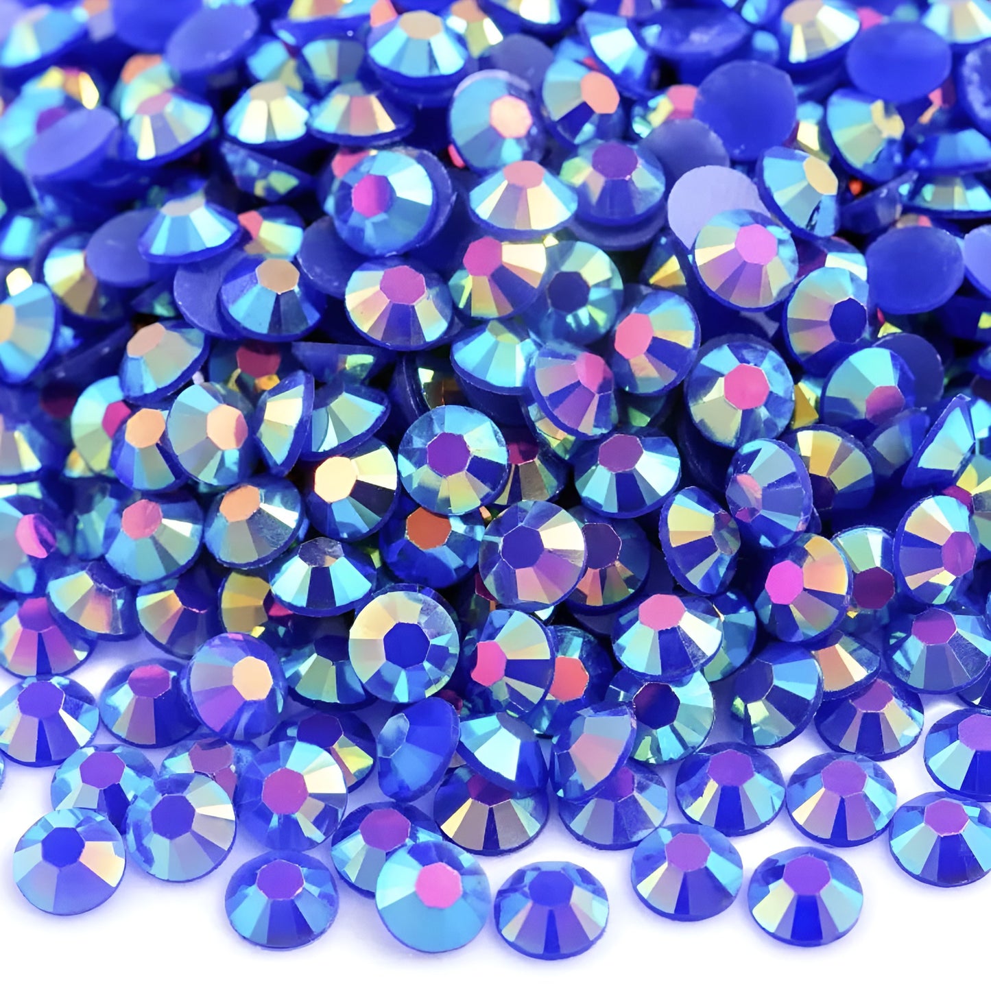 Strasssteine Non Hotfix - Jelly Bottom - Sapphire AB