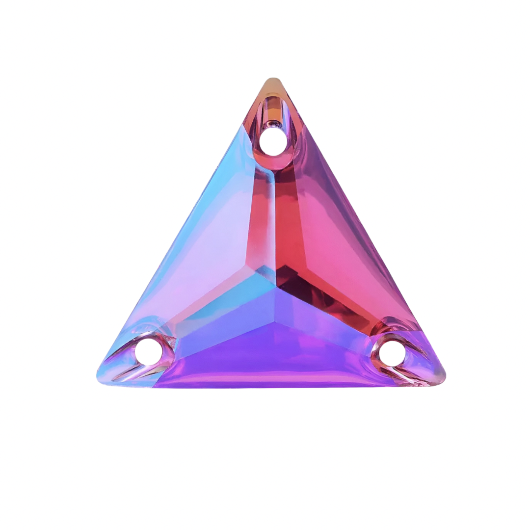 Aufnähsteine - Triangle - Rose AB