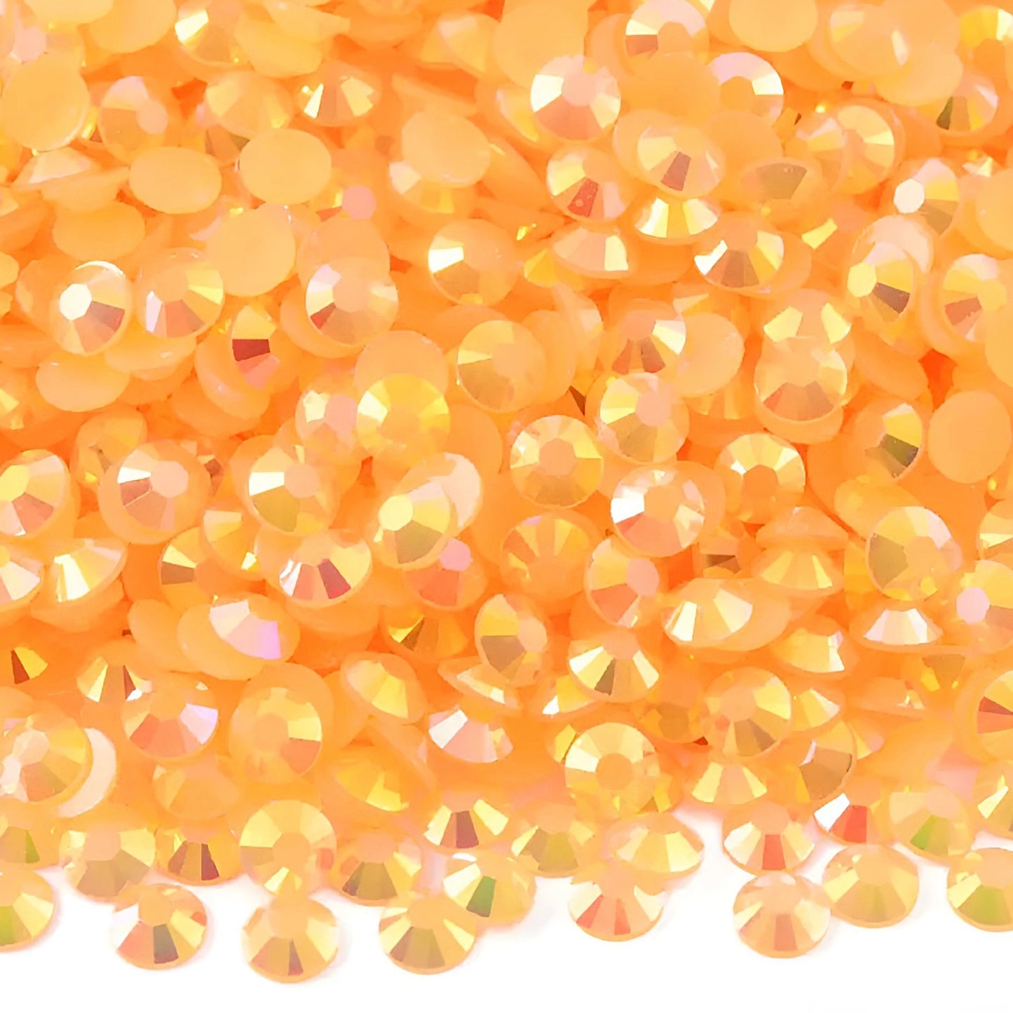 Strasssteine Non Hotfix - Jelly Bottom - Light Orange AB