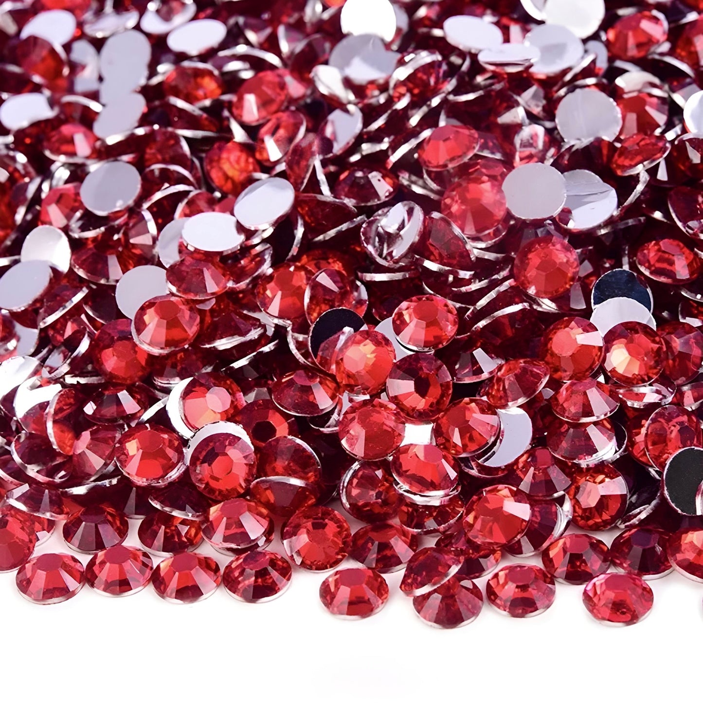 Strasssteine Non Hotfix - Silver Bottom - Light Siam