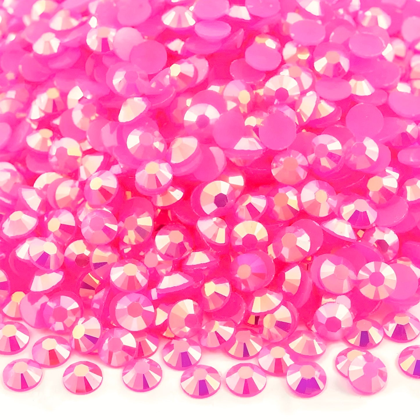 Strasssteine Non Hotfix - Jelly Bottom - Light Rose AB (Peach AB)