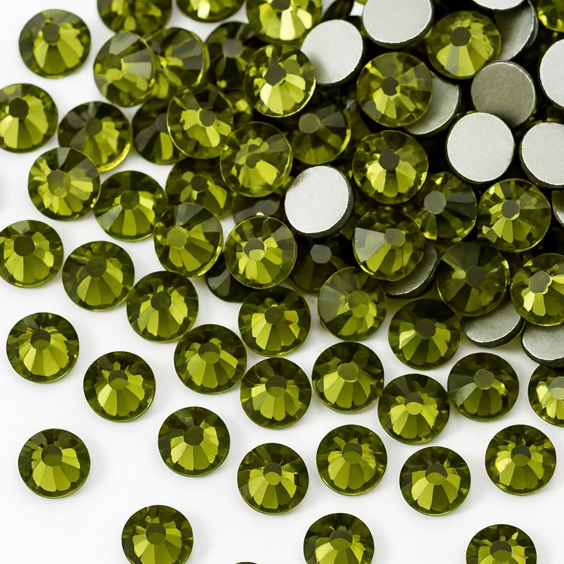 Strasssteine Non Hotfix - Glas - Olive