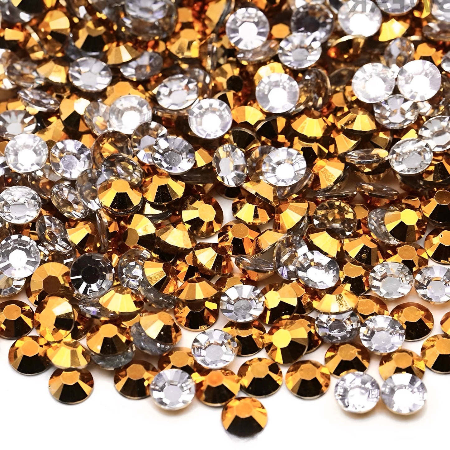 Strasssteine Non Hotfix - Jelly Bottom - Gold Mine