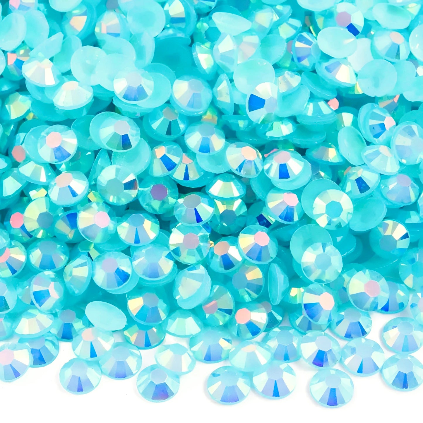 Strasssteine Non Hotfix - Jelly Bottom - Capri Blue AB