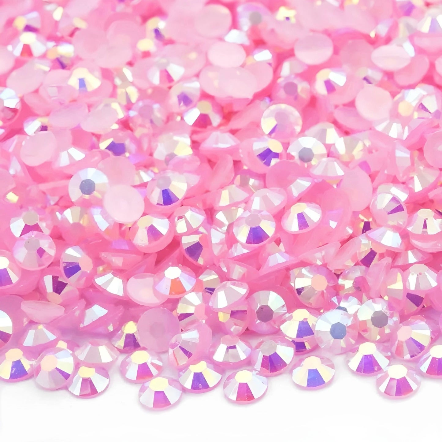 Strasssteine Non Hotfix - Jelly Bottom - Light Pink AB