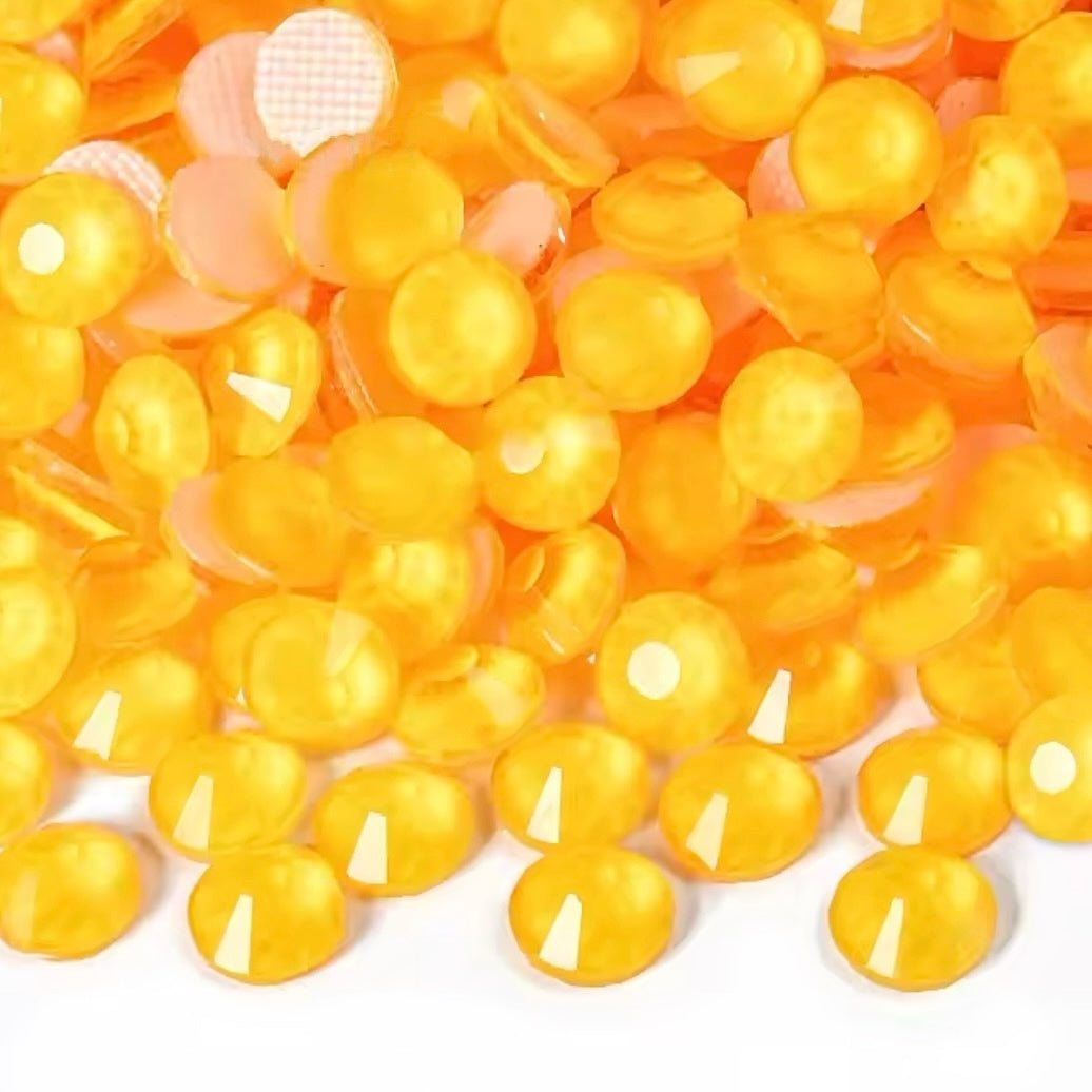 Strasssteine Hotfix - Neon - Orange Yellow