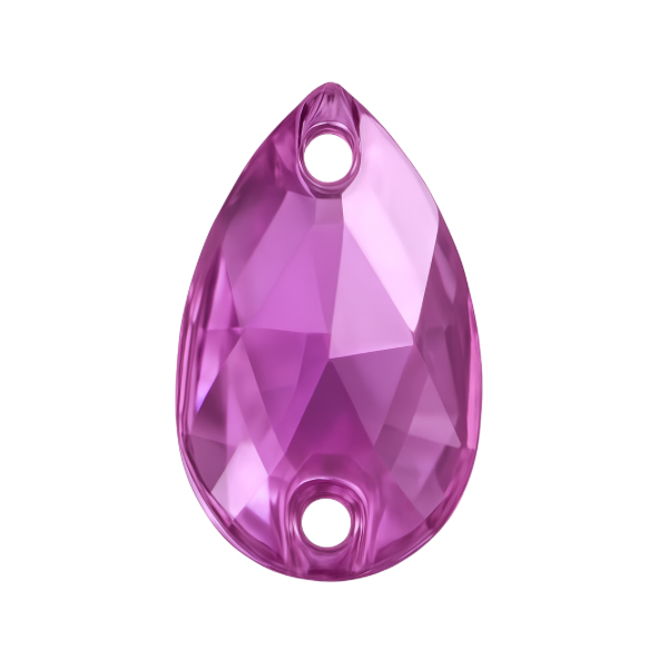 Aufnähsteine - Teardrop - Amethyst