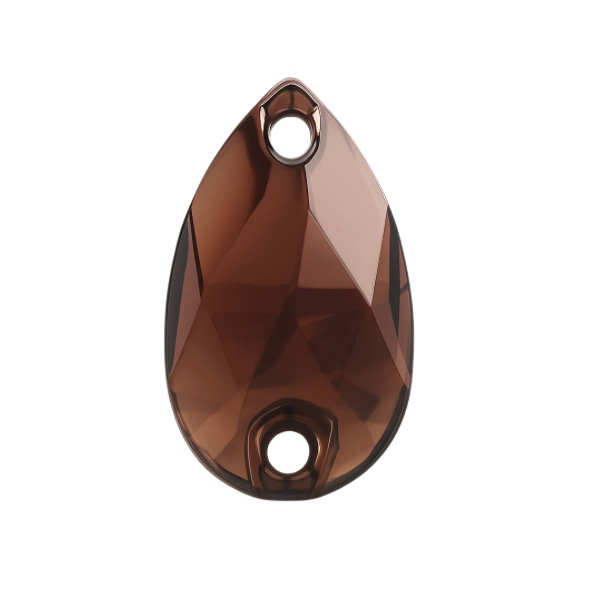 Aufnähsteine - Teardrop - Smoked Topaz
