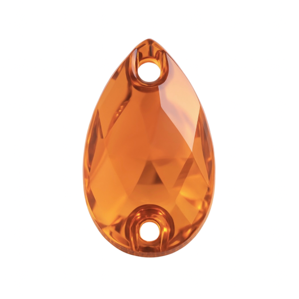 Aufnähsteine - Teardrop - Orange