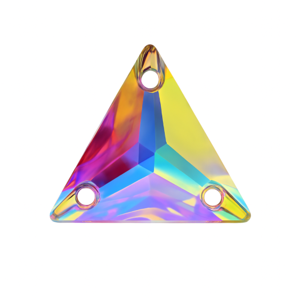 Aufnähsteine - Triangle - Crystal AB