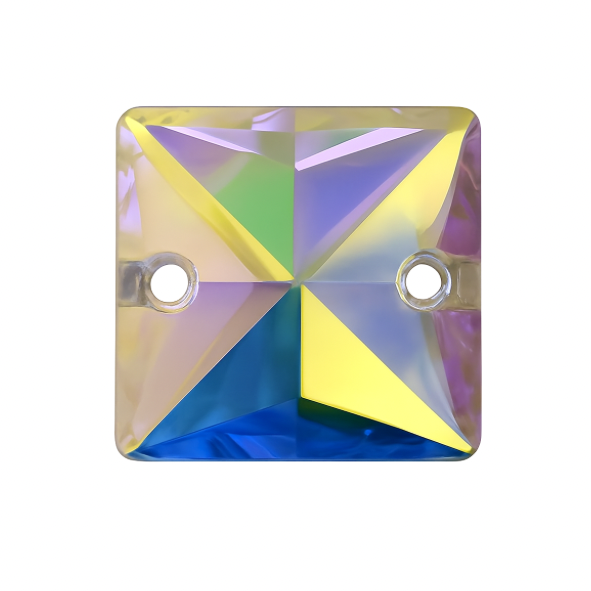 Aufnähsteine - Square - Crystal AB