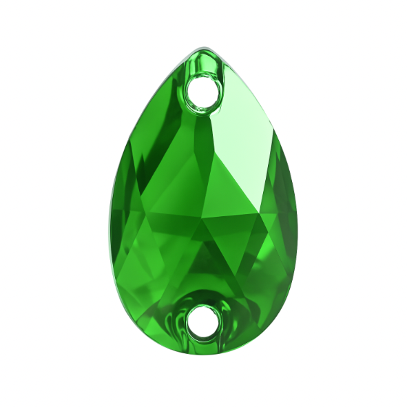 Aufnähsteine - Teardrop - Emerald