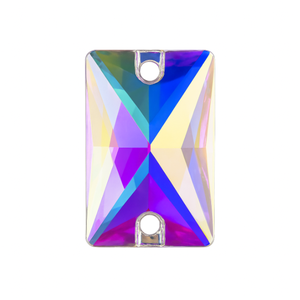 Aufnähsteine - Rectangle - Crystal AB
