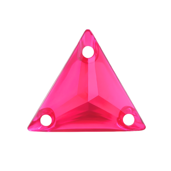 Aufnähsteine - Triangle - Rose