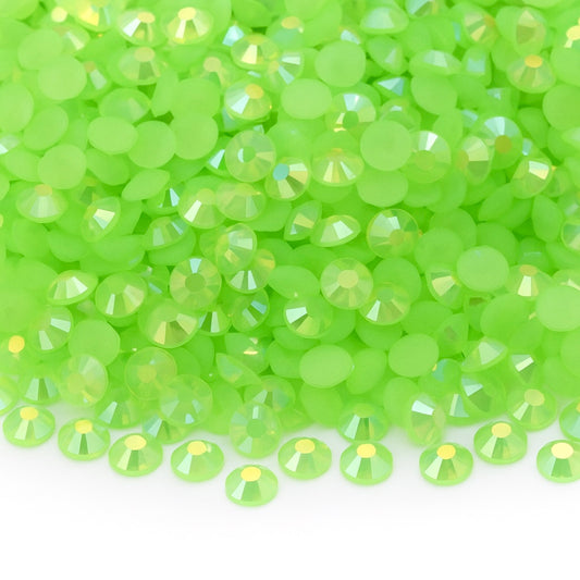 Strasssteine Non Hotfix - Jelly Bottom - Light Peridot AB