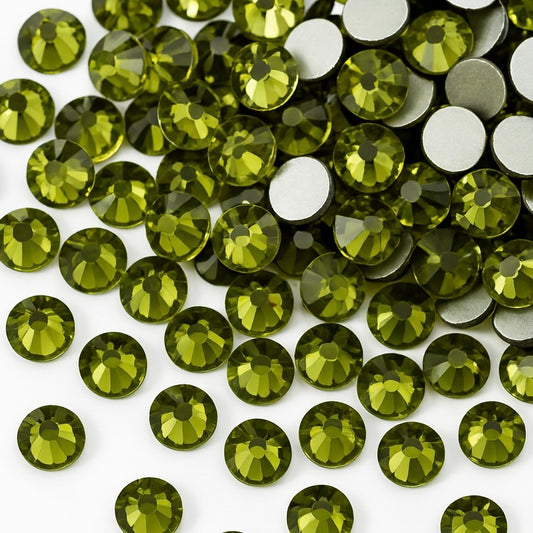 Strasssteine Non Hotfix - Glas - Olive