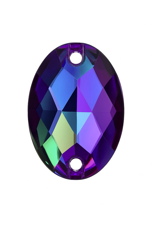 Aufnähsteine - Oval - Amethyst AB