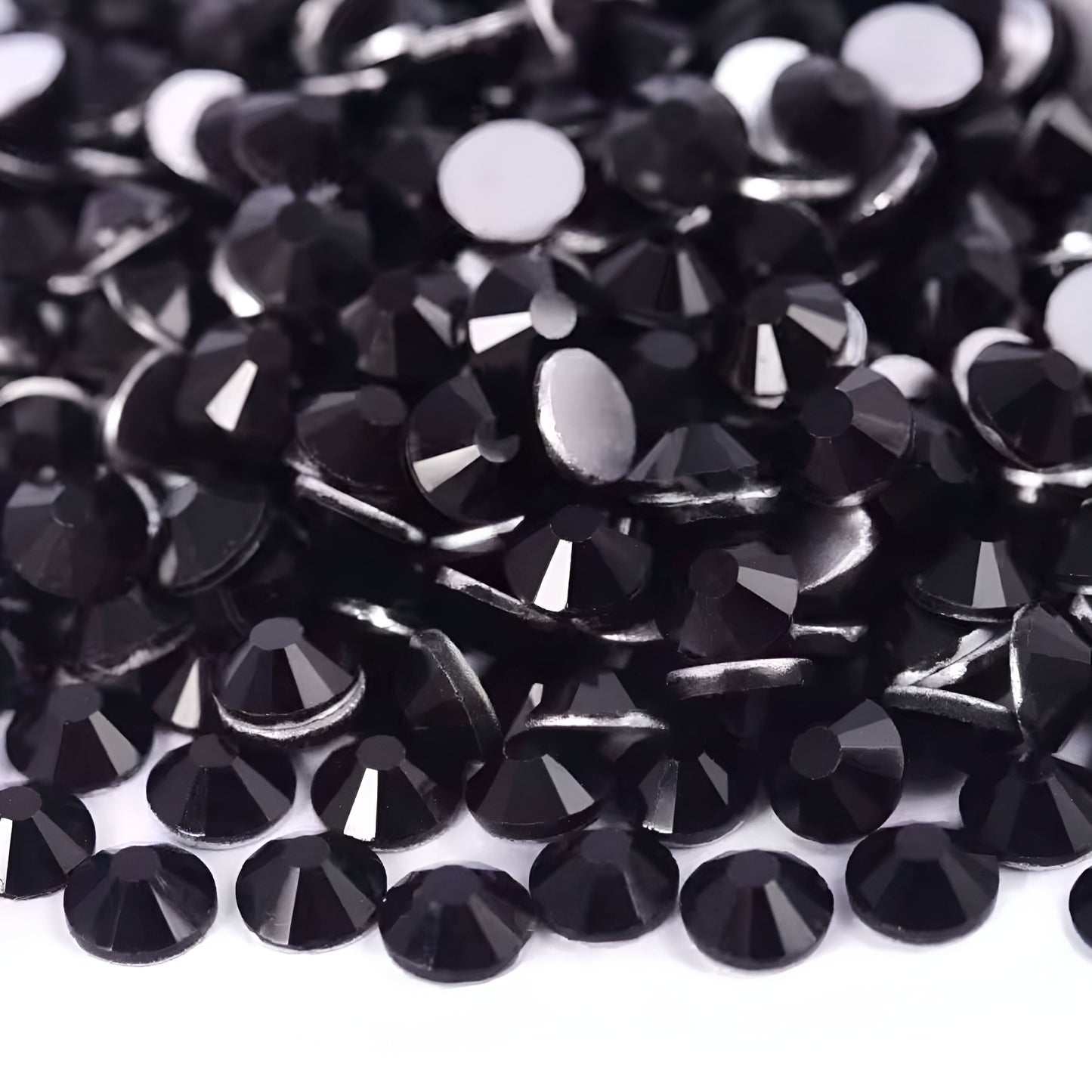 Strasssteine Non Hotfix - Glas - Jet Black