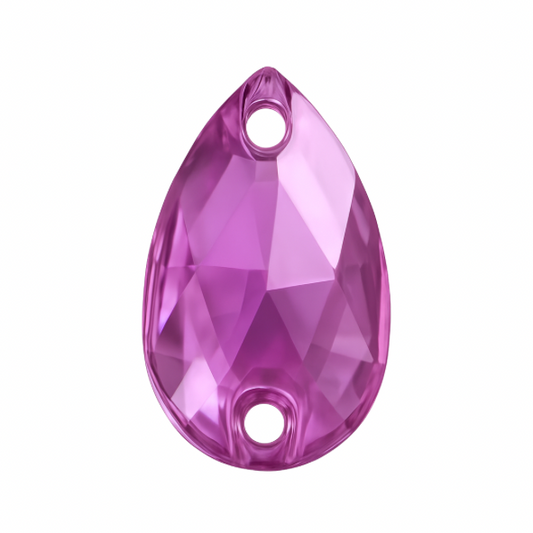 Aufnähsteine - Teardrop - Amethyst