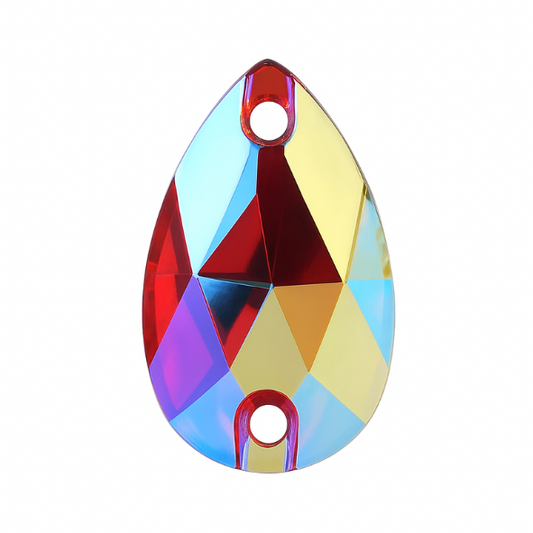 Aufnähsteine - Teardrop - Light Siam AB