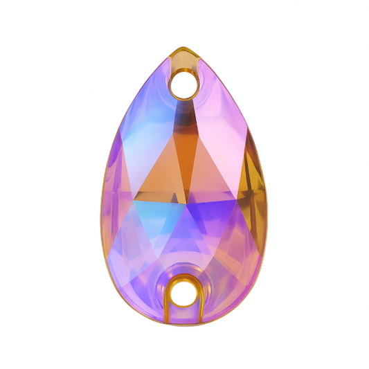 Aufnähsteine - Teardrop - Topaz AB