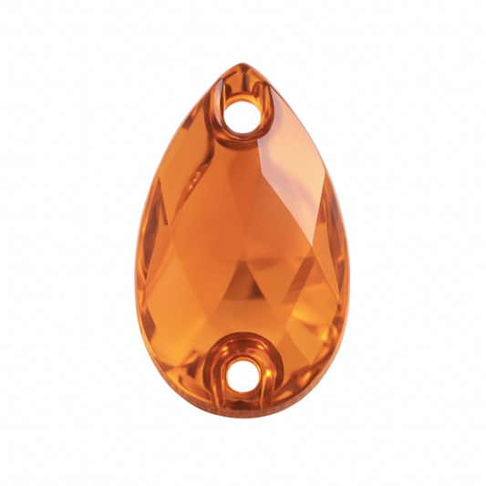 Aufnähsteine - Teardrop - Orange
