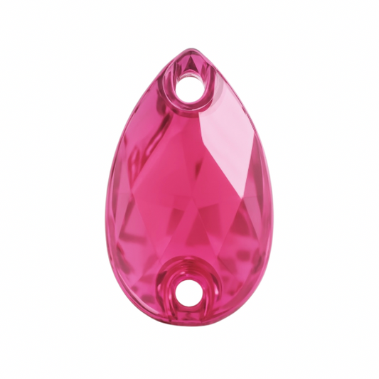 Aufnähsteine - Teardrop - Rose