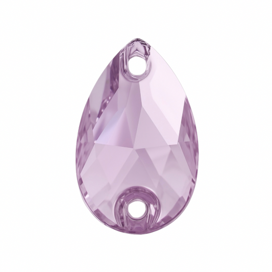 Aufnähsteine - Teardrop - Light Amethyst