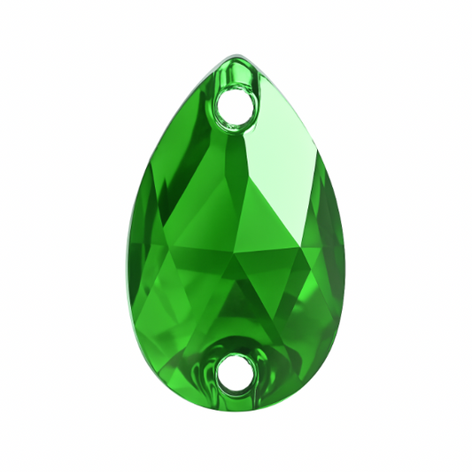 Aufnähsteine - Teardrop - Emerald