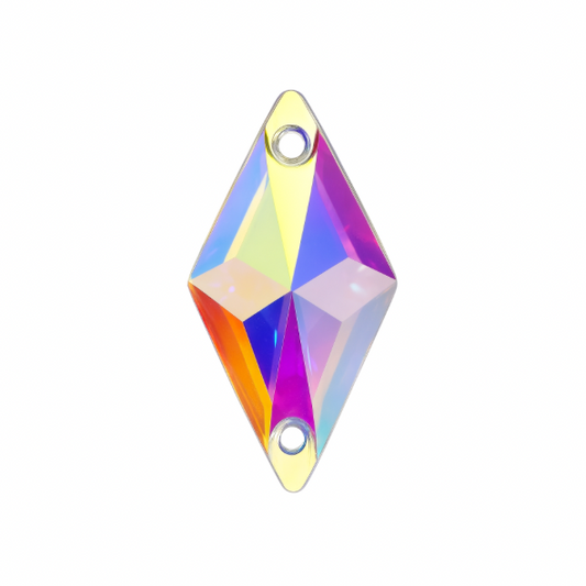 Aufnähsteine - Rhombus - Crystal AB